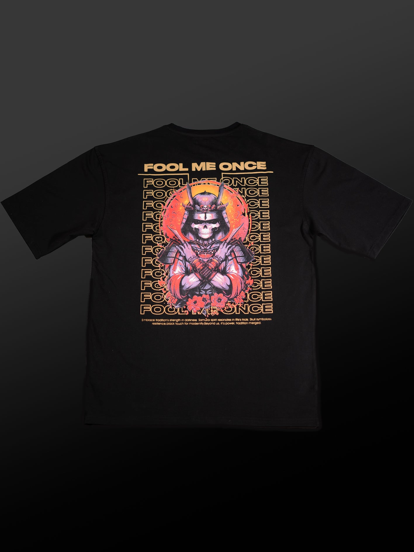Fool Me Once Black Tee