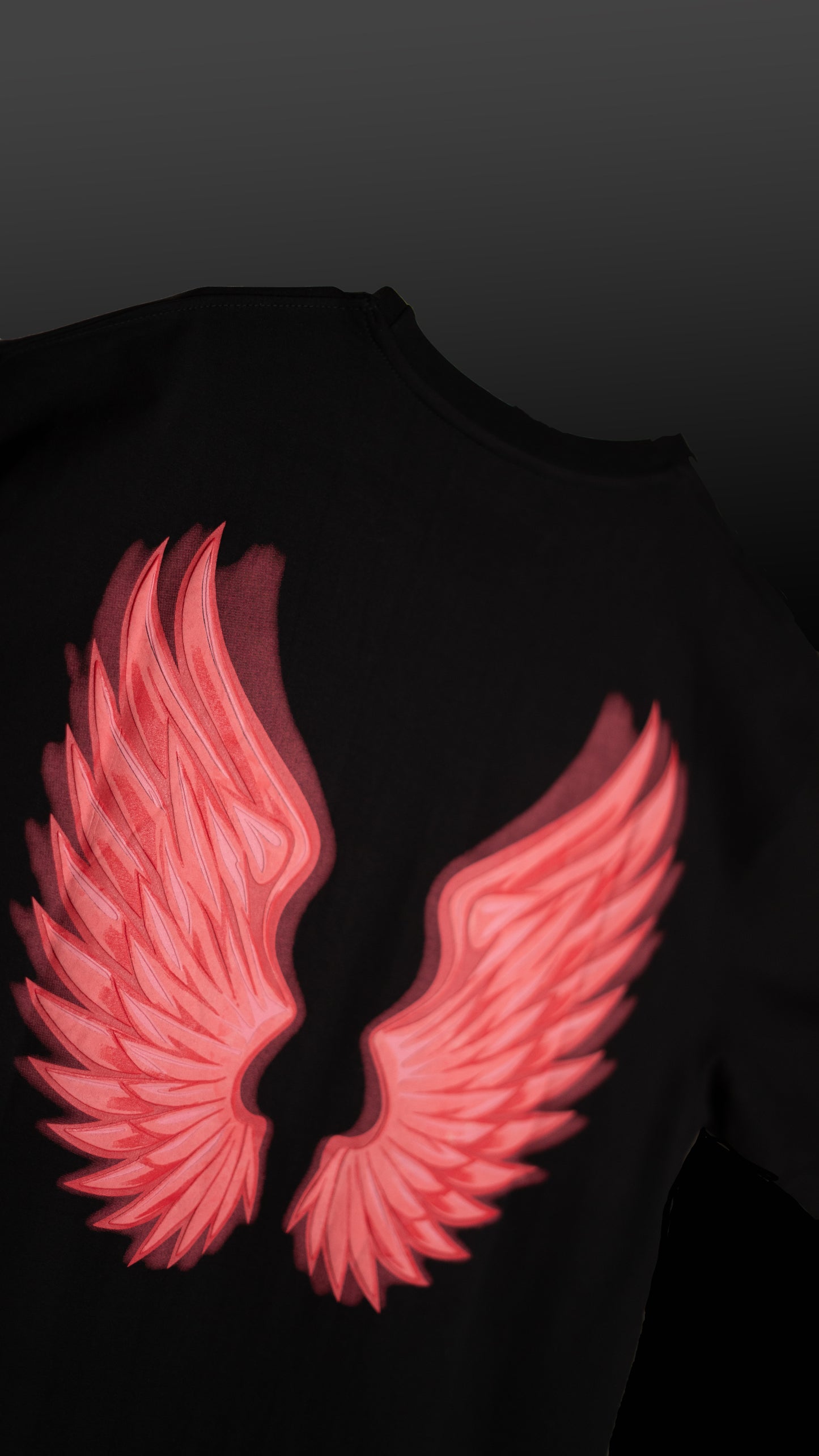 Devil Wings Black Tee