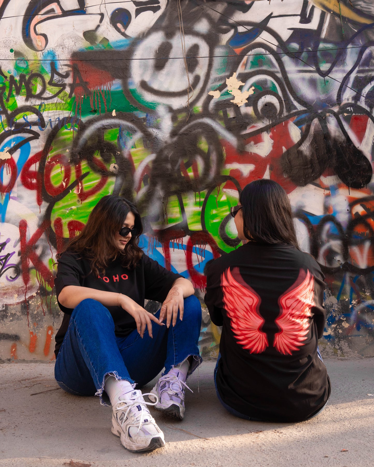 Devil Wings Black Tee